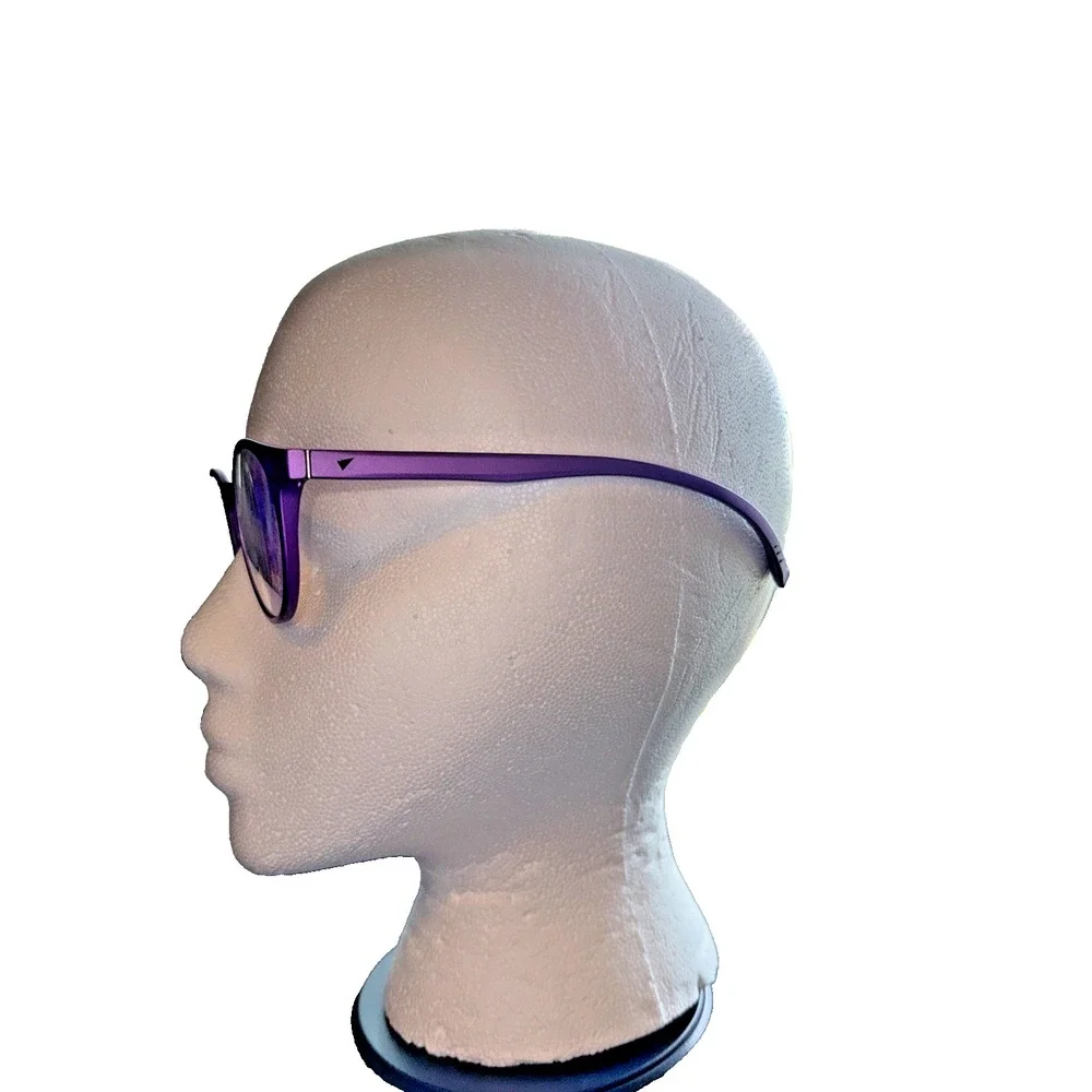 Stylish Airport Eyewear Purple Round Eyeglass Frames‎ 48-20-155 - Chic & Modern - Picture 2 of 6